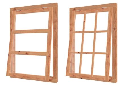 Enkel uitzetaam lariks douglas B90.2xH130.2cm