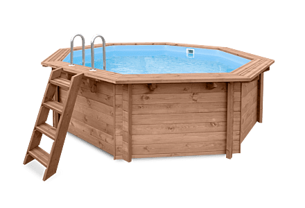 Houten zwembad 434x401cm Cabana Beach