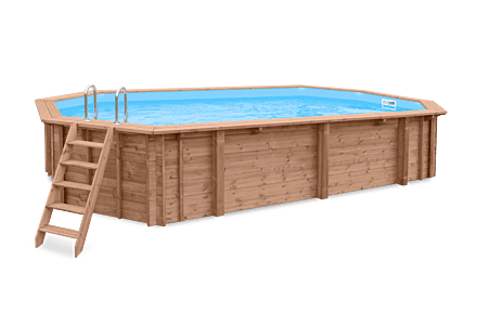 Houten zwembad 727x396cm Playa Porto Marie