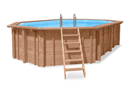 Houten zwembad 814x460cm Cas Abou
