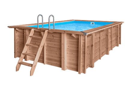 Houten zwembad 502x322cm Santa Cruz