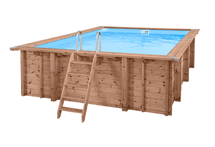 Houten zwembad 600x419cm Playa Lagun