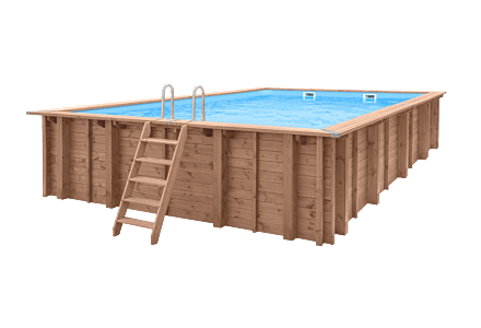Houten zwembad 834x492cm Playa Forti