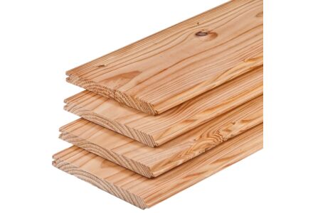 Veer en groef rabat Velling plank Lariks Douglas 1.8x19.5x500cm 