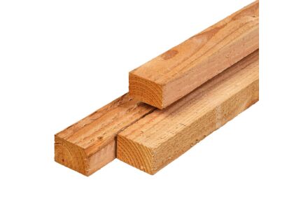 Balk Lariks Douglas timmerhout 4.5x7.5cm ongeschaafd