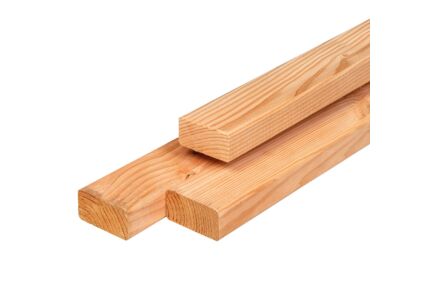 Lariks Douglas constructie balk 2.1x4.5cm ongeschaafd
