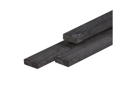 Lariks Douglas constructie regel zwart geimpregneerd 2.1x4.5x300cm ongeschaafd