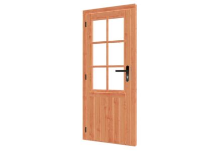 Enkele glasdeur douglas B91xH200cm linksdraaiend