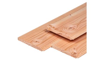 Veer en groef rabat Velling plank Lariks Douglas 1.8x19.5cm
