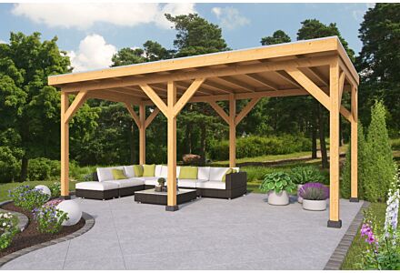 Overkapping Zoutelande Red Class Wood DHZ bouw 500x333cm