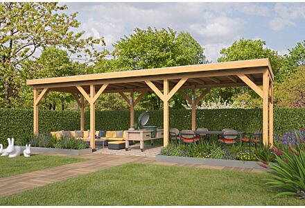 Overkapping Zoutelande Red Class Wood DHZ bouw 900x333cm