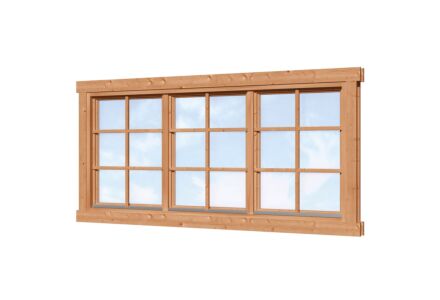 Driedelig draai kiepraam 212x96.6cm Red Class Wood