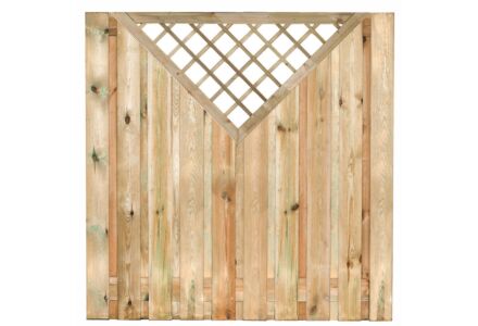 Tuinscherm superieur 21-planks grenen geimpregneerd
