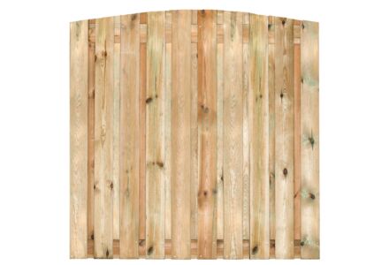 Tuinscherm toog 21-planks grenen geimpregneerd