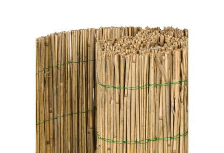Rieten decoratiemat dubbelvoudig gebonden lengte 200cm