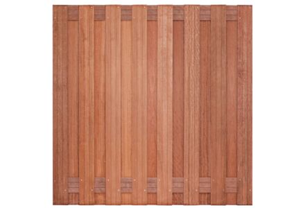 Tuinscherm 17-planks hardhout Kampen