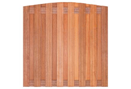 Tuinscherm hardhout Kampen toog 17-planks 180x180cm