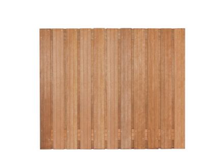 Tuinscherm hardhout Hoorn recht 23 planks 150x180cm