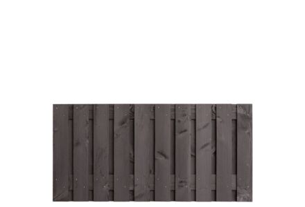 Tuinscherm Marlies zwart gedompeld 21-planks 90x180cm