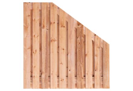 Tuinscherm verloop Casablanca Red Class Wood 21-planks 180x180cm