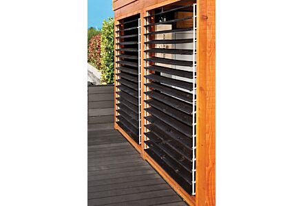 Flex Fence voor planken schutting met draaibare lamellen 220cm