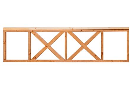 Kruishekwerk Red Class Wood 75x300cm
