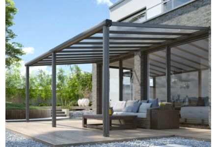 Aluminium veranda compact 424x250cm antraciet