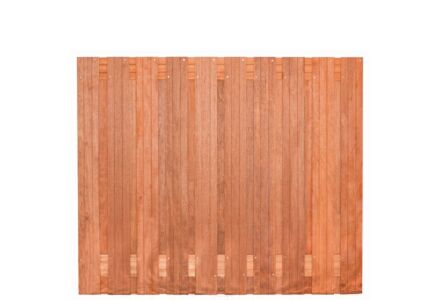 Tuinscherm hardhout Dronten recht 21 planks 150x180cm