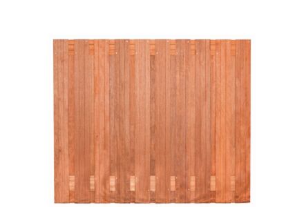 Tuinscherm hardhout Dronten recht 21 planks 150x180cm