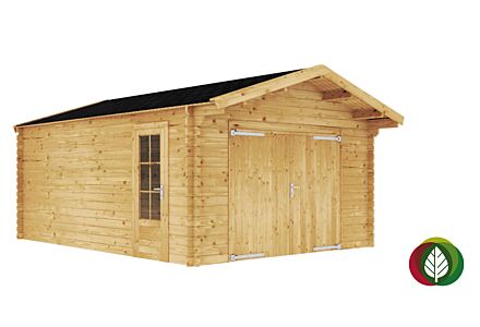 Houten garage 400 x 570 cm - Nick 45mm