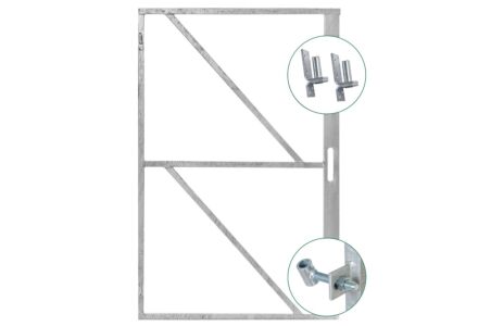 IJzeren deurframe met slotkast B100 x H155 cm