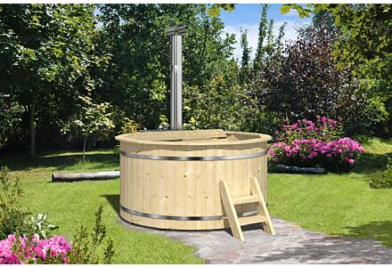 Hottub 200cm - interne kachel - Vurenhout