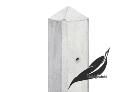Betonpaal wit / grijs 8.5x8.5cm hout-beton systeem Schelde