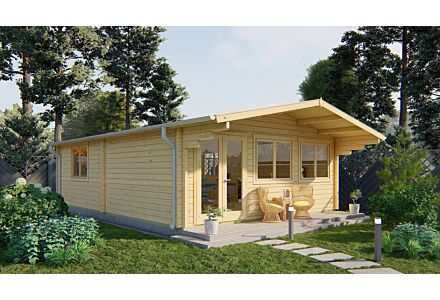 Blokhut Ballyragget 70mm 595x930cm