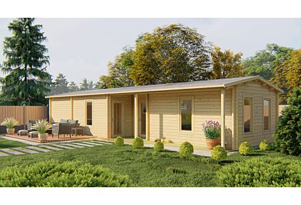Blokhut -  Chalet Slane 70mm 1400x490cm