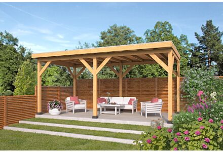Overkapping Zoutelande Red Class Wood DHZ bouw 600x333cm