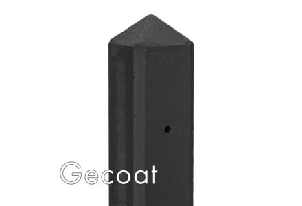 T-paal antraciet gecoat diamantkop 10x10x280cm Geul