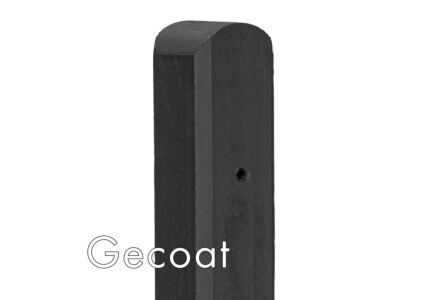 Betonpaal antraciet gecoat 10x10cm hout-beton systeem Waal