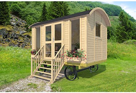 Pipowagen 360 x 240 cm - Tiny house