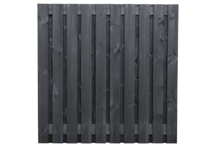 Tuinscherm Stuttgart zwart gespoten 21-planks