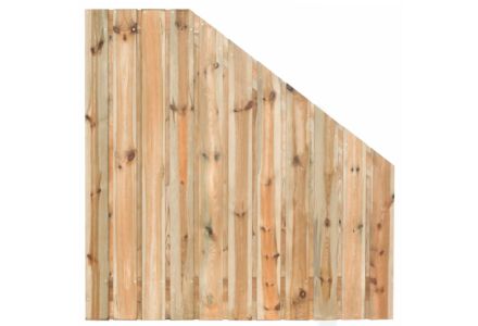 Tuinscherm verloop Zaltbommel 23-planks 180x180cm