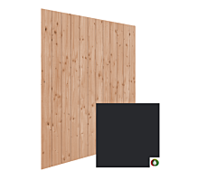 Selecteer Volledige achterwand zwart verticaal 2280 mm