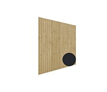 Selecteer Halfhouts rabat wand B zwart (9011)
