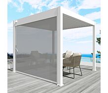 Selecteer Windscherm wit 300cm voor aluminium overkapping