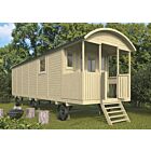 Zigeunerwagen XL / Pipowagen Jimmy met veranda 240x840cm