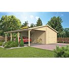 Houten garage carport Berggren Tuindeco
