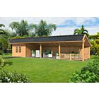 Kapschuur Bergen XL Lariks Douglas 1302x452cm type 11 onbehandeld