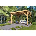 Overkapping Zoutelande Red Class Wood DHZ bouw 400x333cm