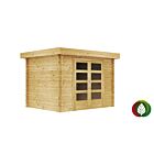 Blokhut Lavant 28mm 400x300cm - Duxwood