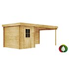 Blokhut Waterloo 28mm 600x250cm - Duxwood